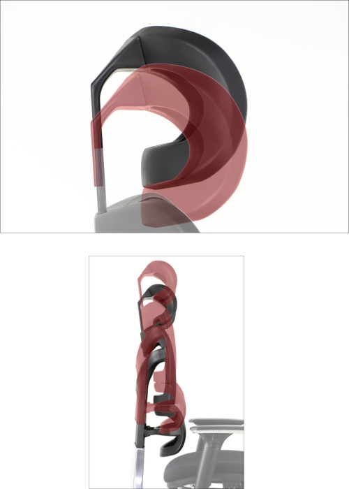 Fotel biurowy obrotowy ErgoNew S7 - 2 siedzisko tkaninowe