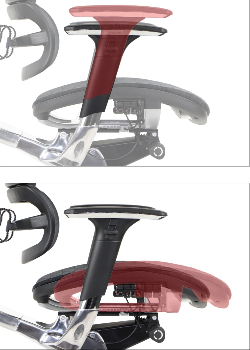 Fotel biurowy obrotowy  ErgoNew S8 / 2 siedzisko siatkowe