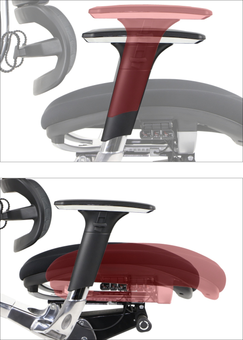 Fotel biurowy obrotowy ErgoNew S8 / 2 siedzisko tkaninowe