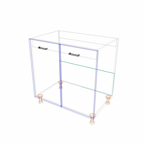 Szafka pod zlewozmywak MKS1 80x52x82h