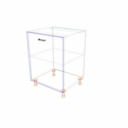 Szafka kuchenna stojąca MKS5 60x52x82h