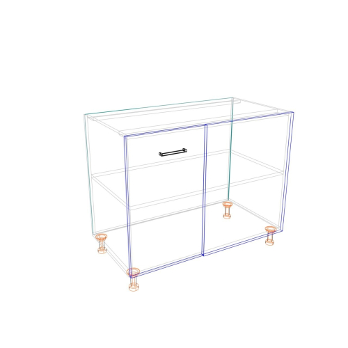 Szafka kuchenna stojąca narożna MKS18 lewa 90x52x82h