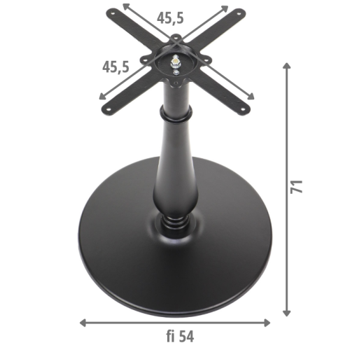 Podstawa do stolika SH-5013-10/B, fi 54 cm, wys.71 cm