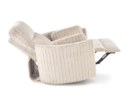 PEGAS fotel wypoczynkowy z Elektrycznym Rozkładaniem, Funkcją Obrotu i Kołyski, beżowy