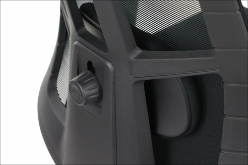 AKCENT M PLUS fotel biurowy obrotowy,  czarny mechanizm samoważący, podłokietniki 4D