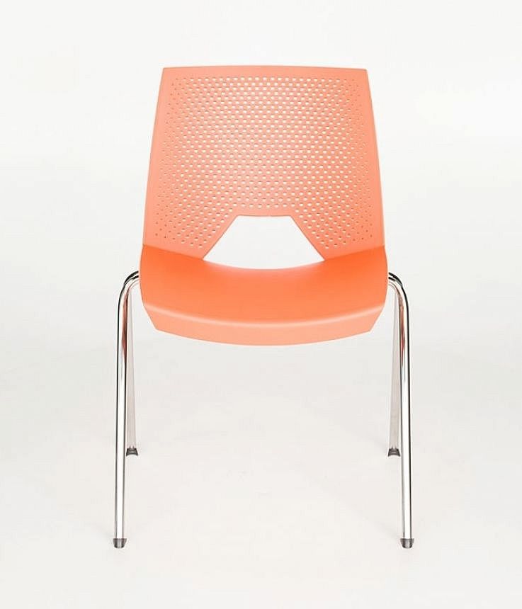 Krzesło konferencyjne STRIKE - na 4 nogach tapicerowane siedzisko