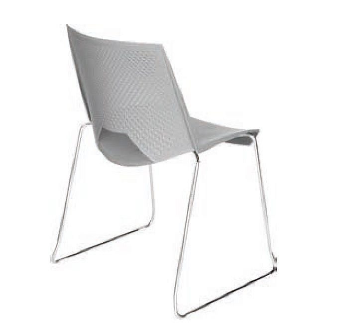 Krzesło konferencyjne STRIKE - płoza tapicerowane siedzisko