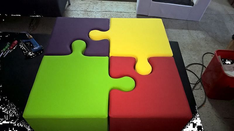 Pufa Puzzle 2 x PUZZLE A + 2 x PUZZLE B