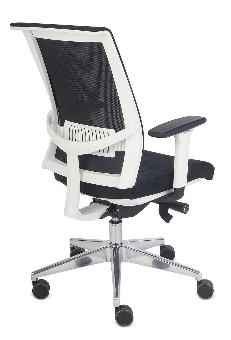 Fotel biurowy LEVEL WS white/chrome