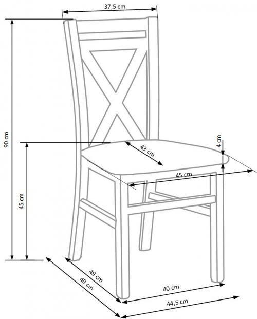 Krzesło konferencyjne DARIUSZ 2 - biały