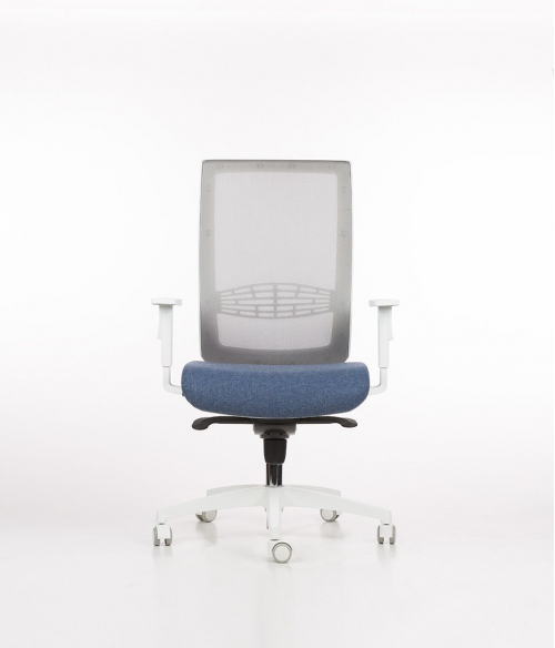 Fotel obrotowy BEGIN AMW-130-131 biały/ wybór koloru tapicerki