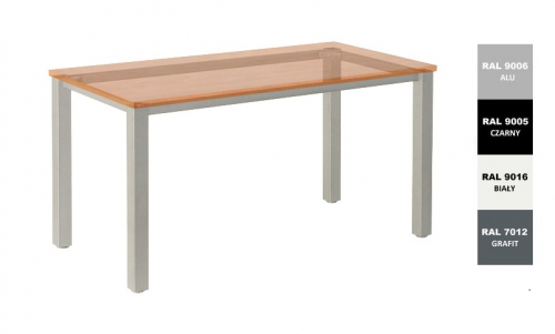 Stelaż metalowy do biurka lub stołu  ST/KW/66 noga kwadrat 5x5 głębokość 66 cm, różne długości