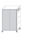 Szafka mobilna TORO TS63 LACOBEL 80x43x140h