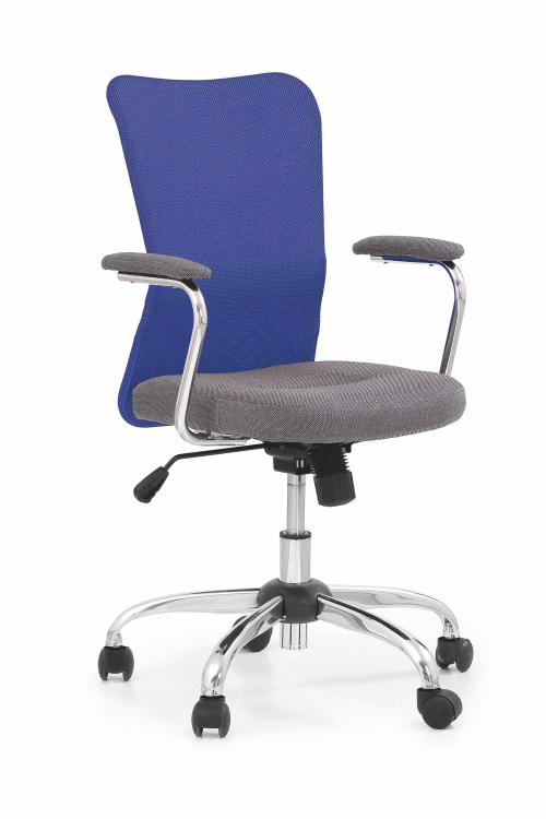 ANDY krzesło obrotowe szaro-niebieski