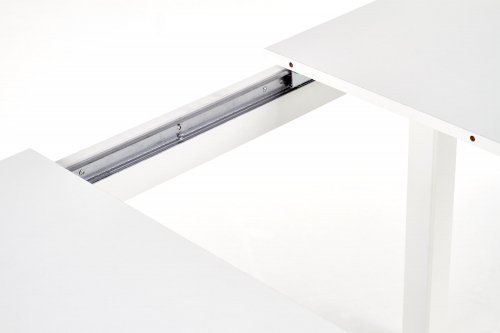 Stół rozkładany MAURYCY 118÷158/75/76 cm kolor biały 