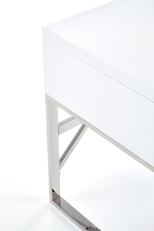 B32 biurko biały-chrom